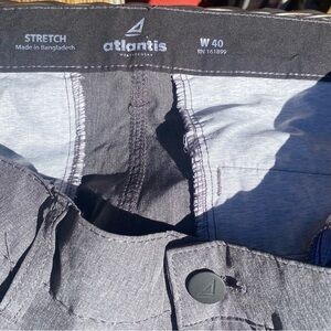 Atlantis Weathergear Gray Stretch Shorts